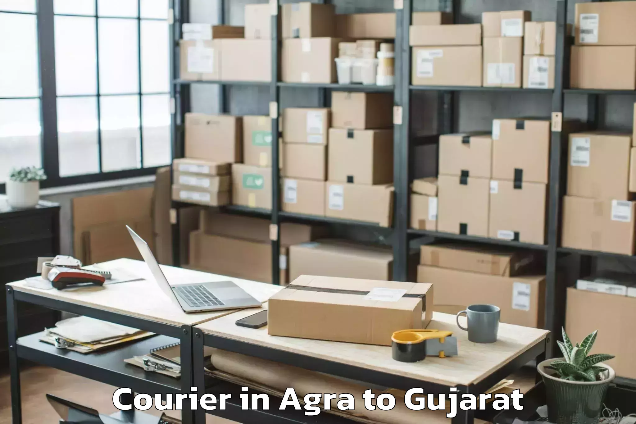 Easy Agra to Mehmedabad Courier Booking